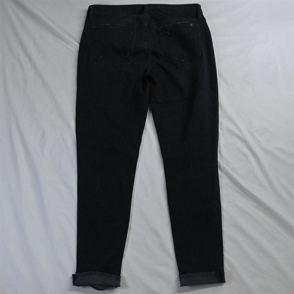 NEW Joes‎ 30 Mid Rise Skinny Ankle Destroyed Black Stretch Denim Jeans - Picture 7 of 7